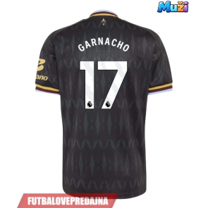 Lacne Muži Futbalové dres Aston Villa Alejandro Garnacho #17 2026-27 Krátky Rukáv - Preč